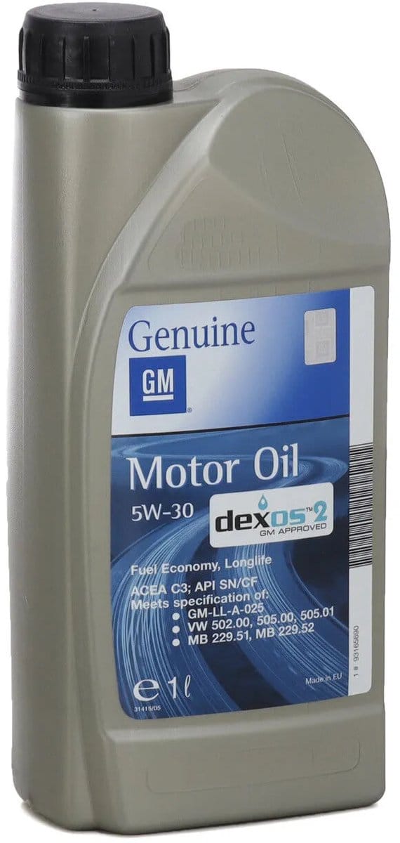 1L Originele GM motorolie Dexos2 93165690
