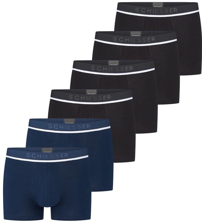 Schiesser Heren Shorts / Pants 6er Pack - 95/5 - Cotton
