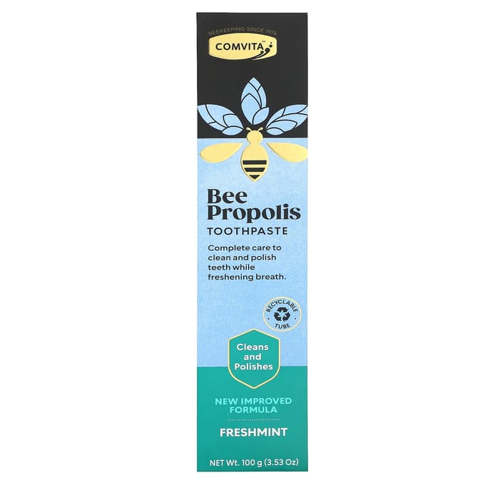 Comvita, Propolis Toothpaste, Fresh Mint, 100g (3.53oz) white