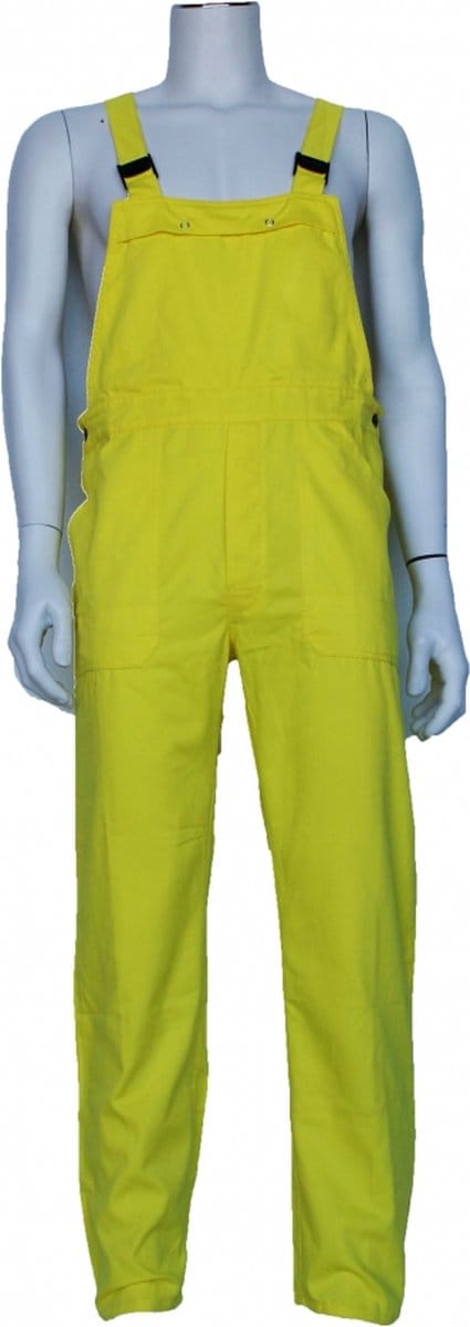 Top Rock Tuinoverall volw TB6535-009 poly/katoen - Geel - 58