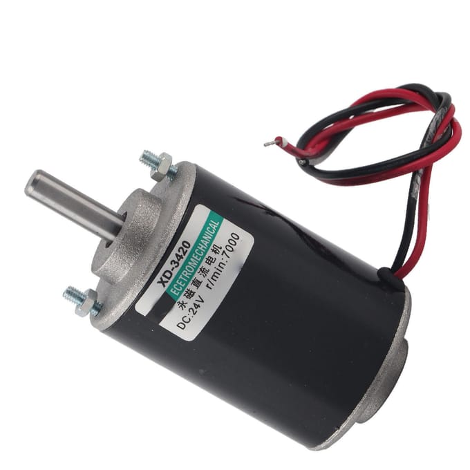XD3420 30W Permanent Magneet DC Motor Hoge Snelheid CWCCW (24V 7000RPM)