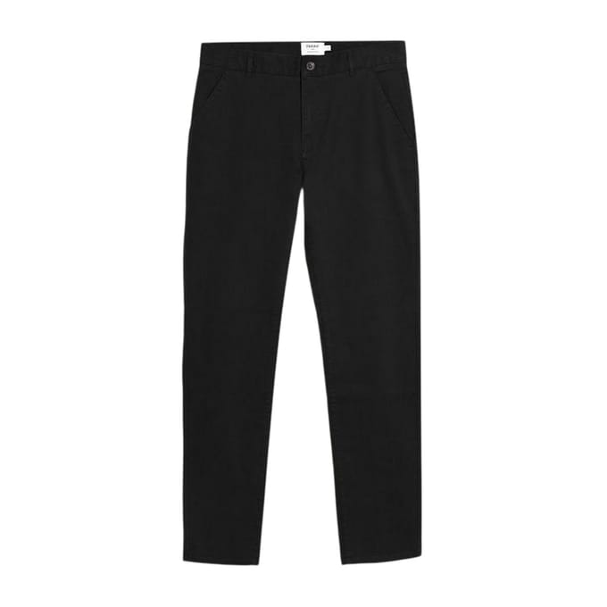 Farah Slanke chino voor heren van iepenhout (Zwart)