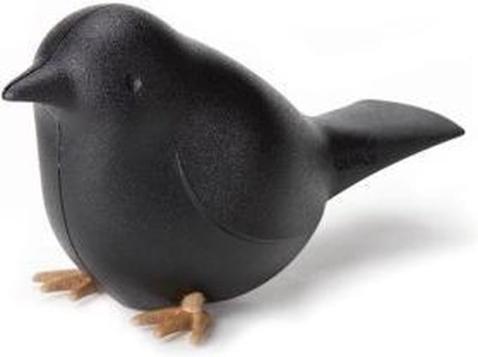 Magnetische Papercliphouder 'bird' zwart