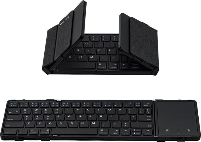 Opvouwbaar toetsenbord - Bluetooth - Mini toetsenbord - Klein toetsenbord - Compact - Foldable keyboard - Must have voor uw werk!