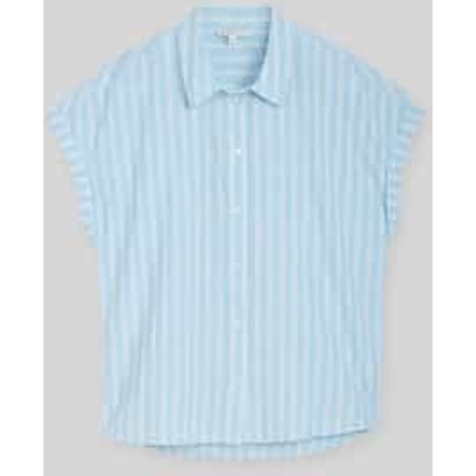 Tom Tailor Denim - Blouse met streepmotief - Maat S - blue white stripe