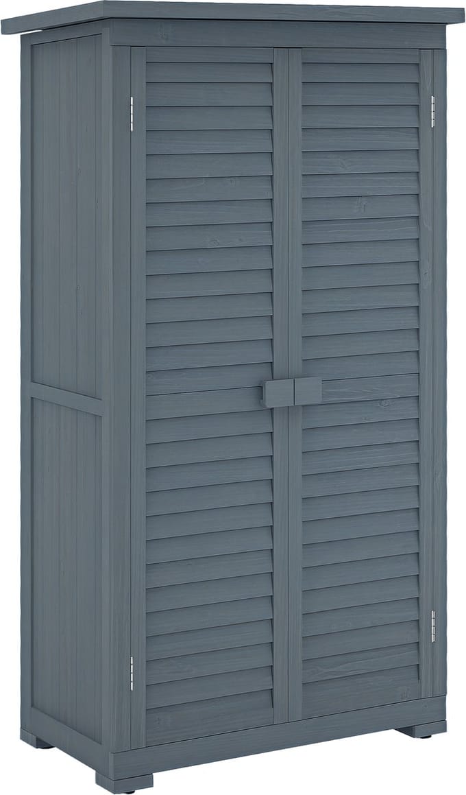 Outsunny Tuinberging - Vurenhout - 87x46,5x160cm - Grijs