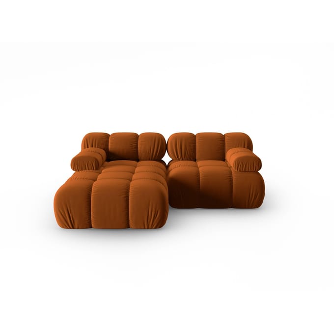 Modulaire-3-zitshoekbank Tropea links velvet | Milo Casa