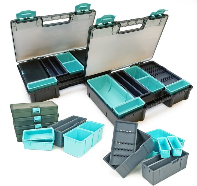 JVS Tackle Topbox set Feeder- Match opbergboxen - Tacklebox - Viskoffer