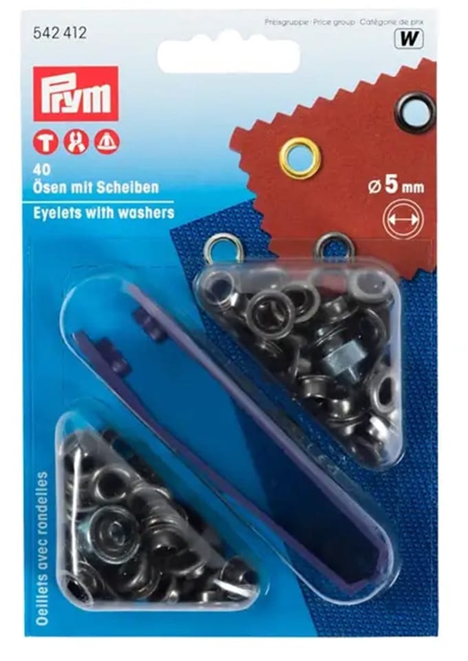 PRYM Ringen met schijven MS 5,0 mm oudijzer 542412 - Prym