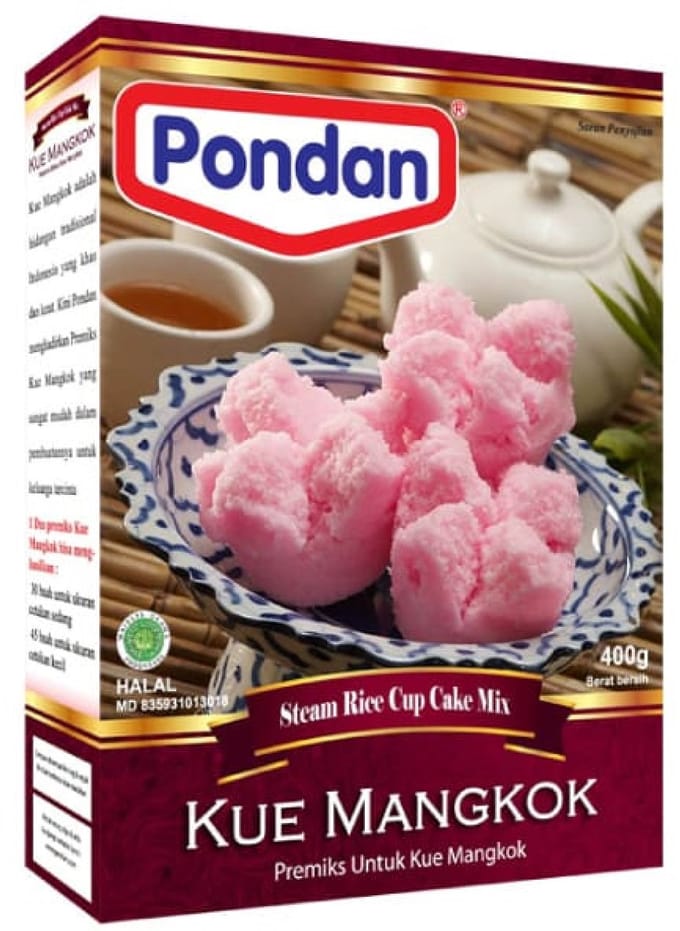 Kue mangkok - Indonesisch - gestoomde cake - steam rice cup cake mix - Halal