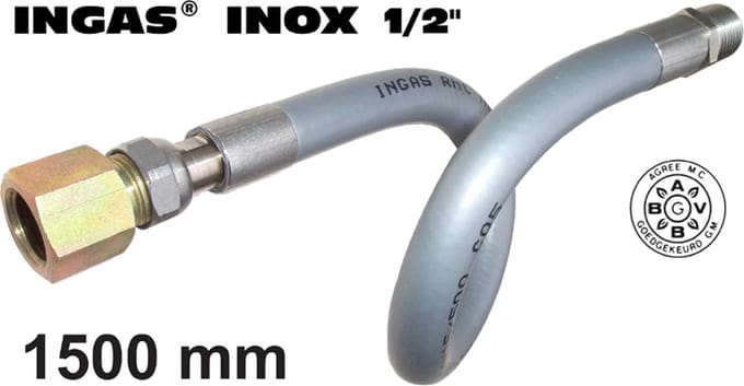 UNIVERSEEL - INOX INGAS 1500MM 1/2 -