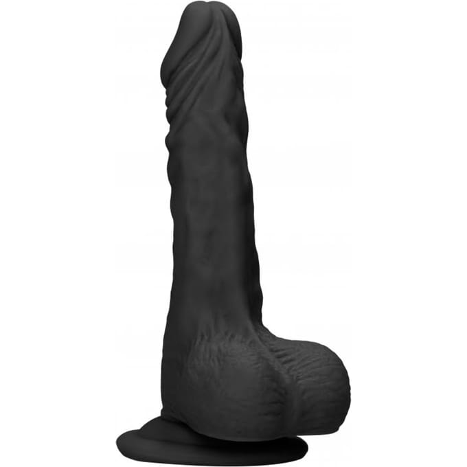 Shots - RealRock Dong met Testikels - 20 cm black