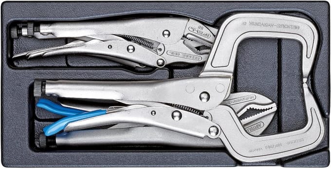 Gereedschapset - Griptang assortiment - Klus & Werk - Industriële kwaliteit - 1/3 module - Zilver Zwart