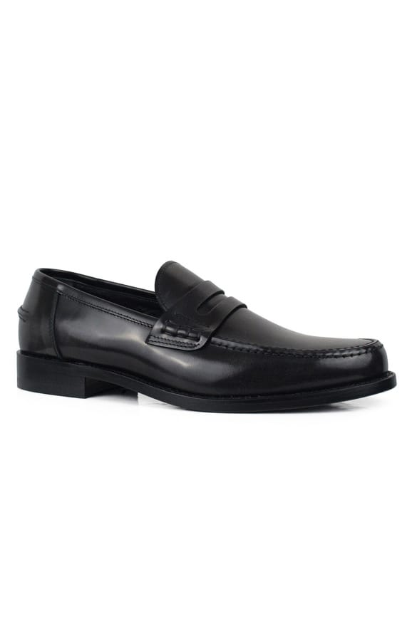 Alberto leren mocassins grijs