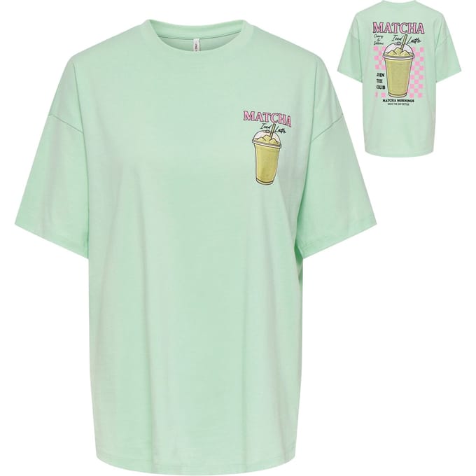 Only Onlrita ss printed tee cs jrs mint