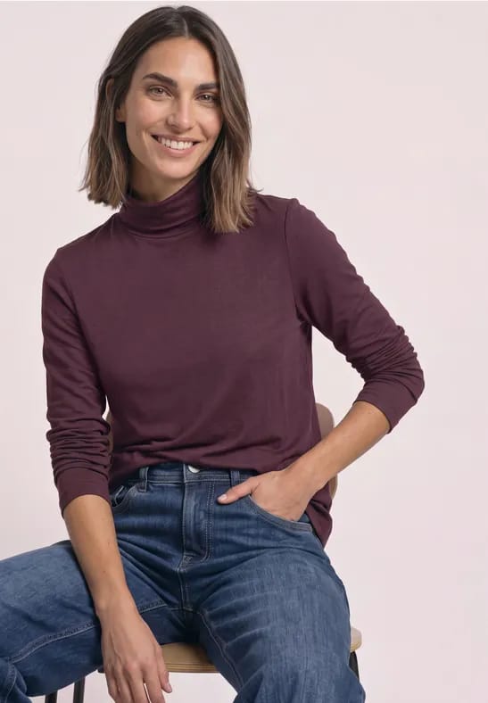 Shirt met lange mouwen en col