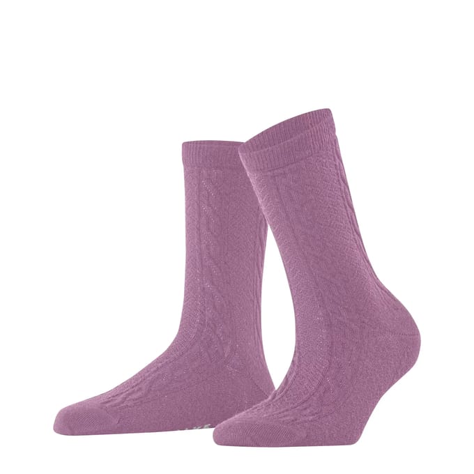 FALKE Declivity eenkleurig wol sokken dames roze - maat 39-42