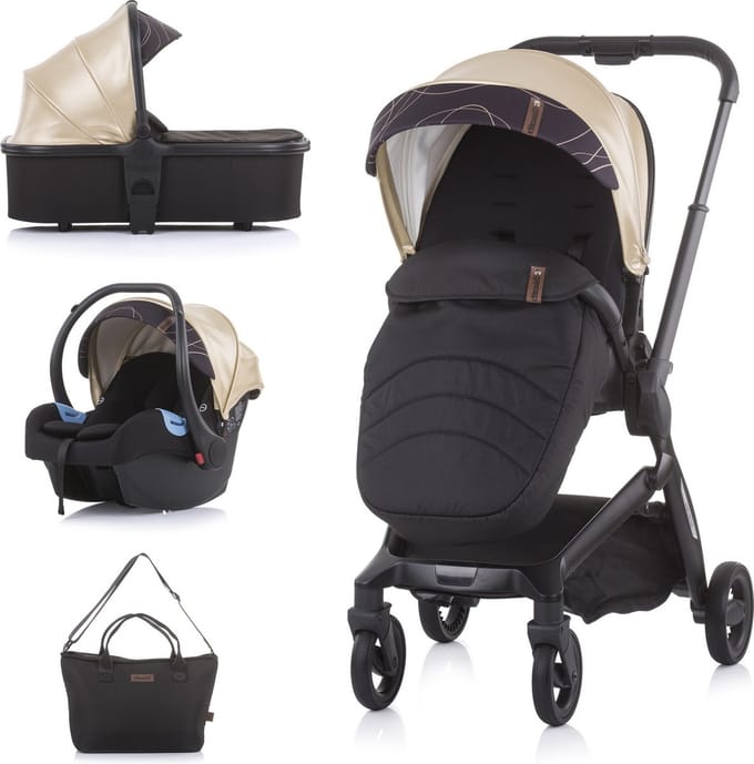 Kinderwagen Chipolino 3-in-1 Emotion Gold (incl Autostoel)