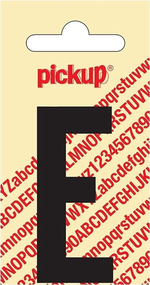 Pickup plakletter Nobel 60 mm zwart E - 31002060E