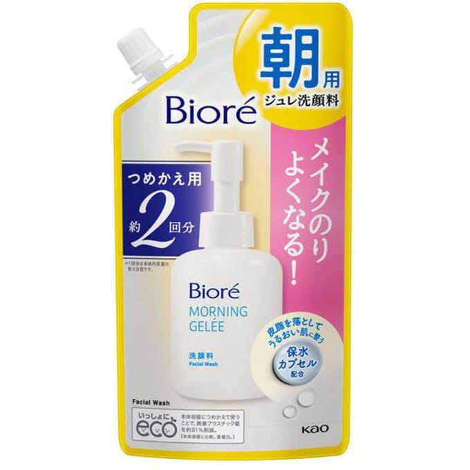 Kao - Biore Morning Gelee Facial Wash 160ml Refill