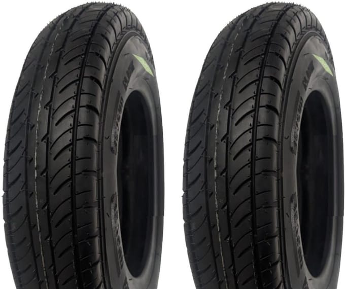 Set van 2 Sterke 4.00-10 TL Banden voor Handkar, Trailer en Bootwagen | 60J