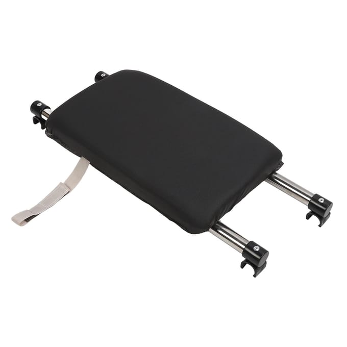 Siège Repose-Pieds pour Déambulateur Charge Robuste Fixation Solide Installation Facile Siège Attachable pour Déambulateur Pliant pour Personnes Handicapées black