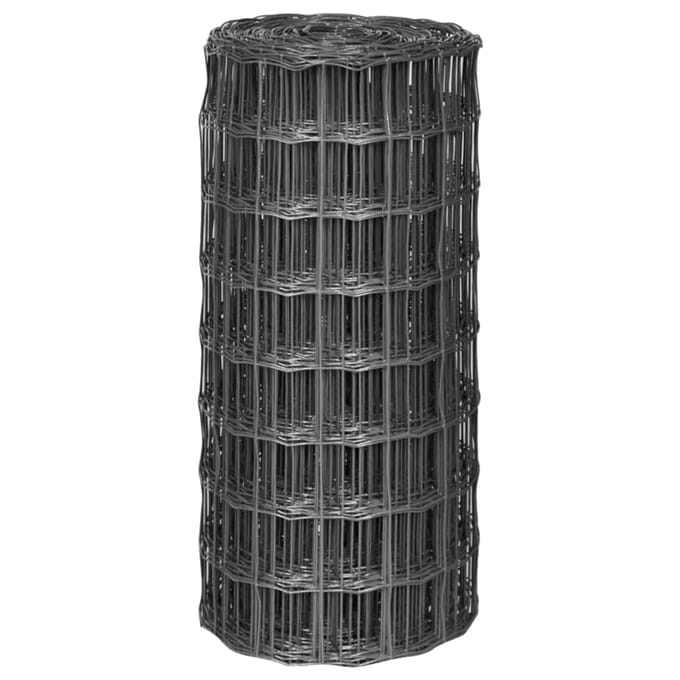 vidaXL - Euro - hek - 10x0,8 - m - staal - grijs
