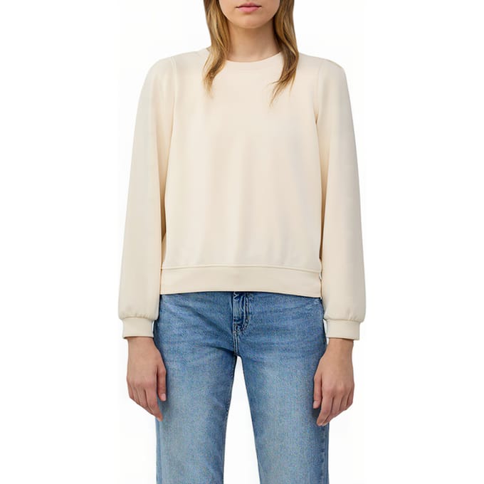s.Oliver Sweatshirts Offwhite Maat: 48 | Longsleeves Outlet | Dames | Beige
