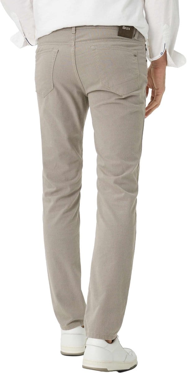 Pantalon 5-pocket beige Brax Chuck slim fit