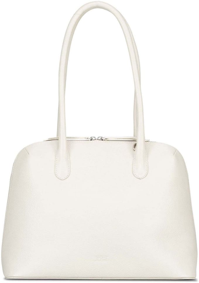 Jost Vika Schoudertas Leder 38 cm - Dames - offwhite