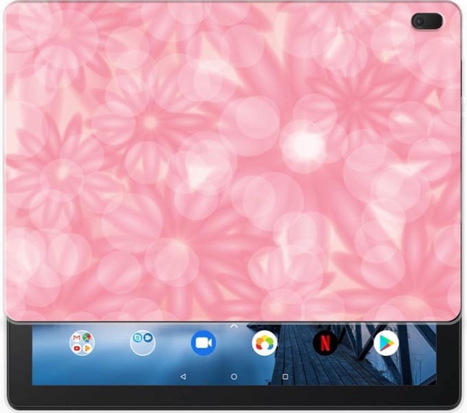 Back Cover voor Lenovo Tab E10 Siliconen Hoesje Spring Flowers
