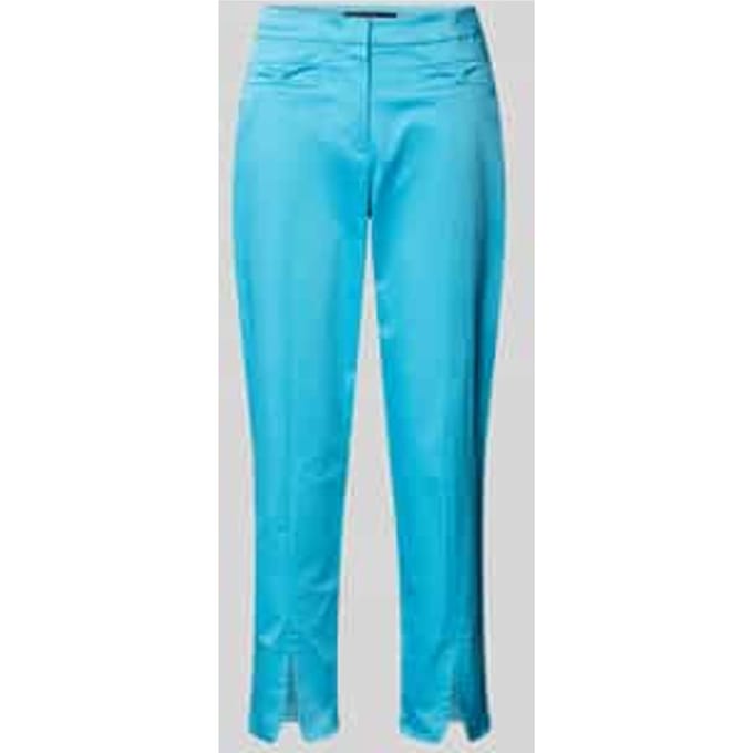 Regular fit stoffen broek met strookzakken