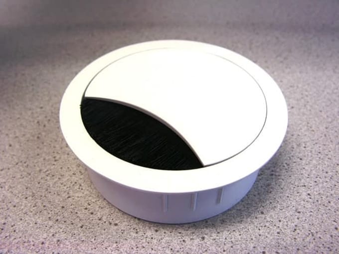 Stalen kabeldoorvoerdop Ø60mm RVS