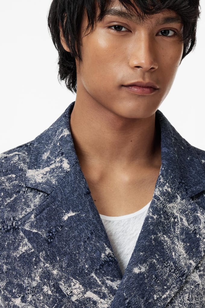 John Varvatos Easy Fit Db Coat With Welt Hip Pockets A Navy Größe: 48 | Zweireihige Mäntel Outlet | Herren | Blau