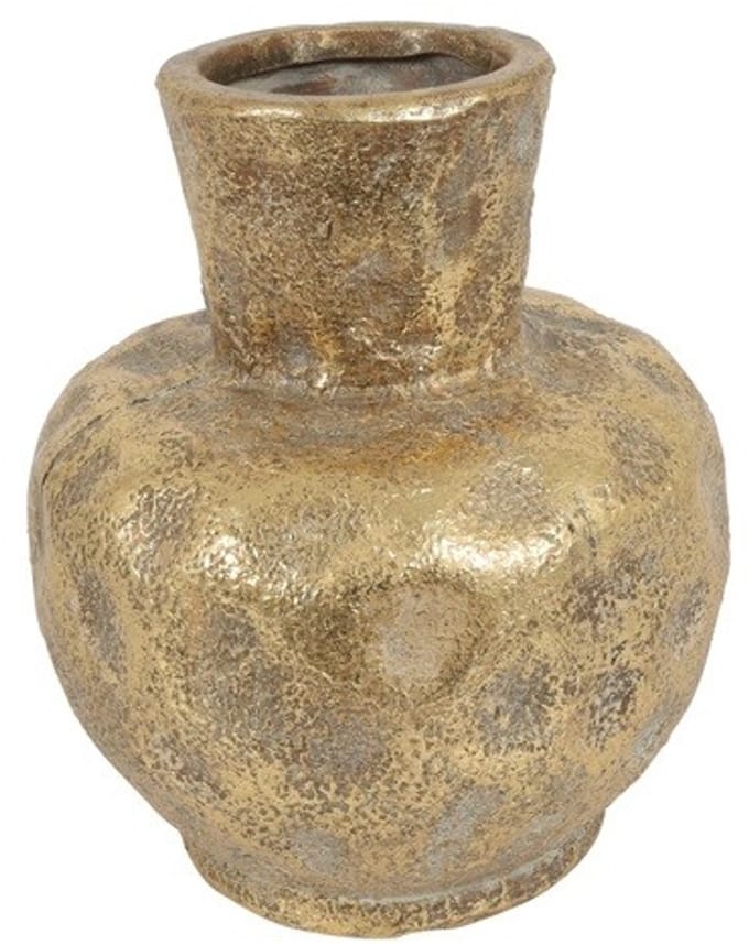 Countryfield Vaas Fabio sphere aardew L16B16H18,5CM goud