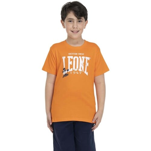 T-shirt Korte Mouw Leone 1947 Boy Short Sleeves Beach