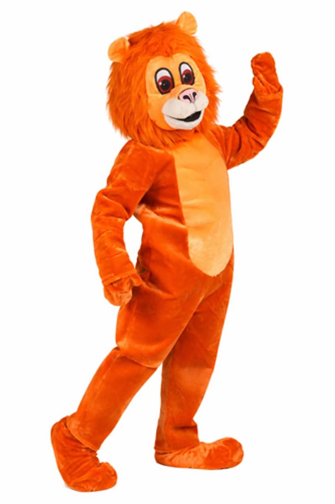 Mascotte kostuum Oranje WK-Leeuw