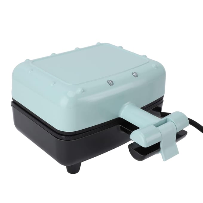 Mini Sandwichmachine ABS Dubbelzijdige Verwarmings Panini Pers Sandwichmaker voor Ontbijt Thuis L lichtblauwe kleur