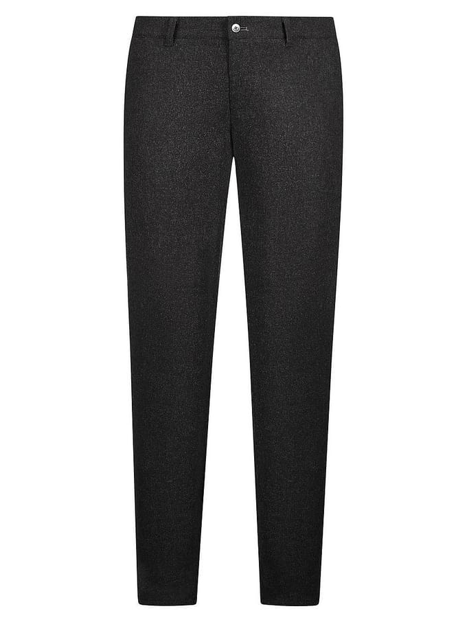 Lange flatfront-chino Van Brax grijs