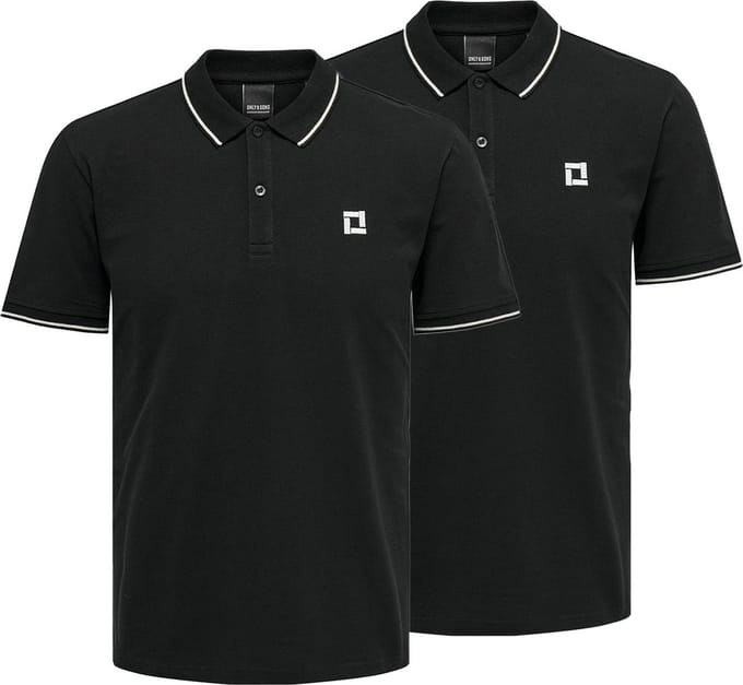 Only & Sons Heren poloshirt 2 pack Onsefletcher