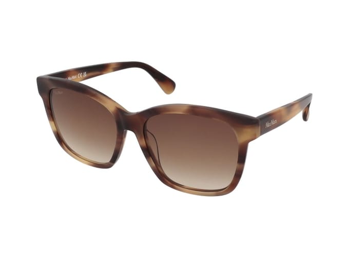 Max Mara Vierkant Dames Glimmend Donkerbruin Bruin Kleurverloop MM0042 Logo9