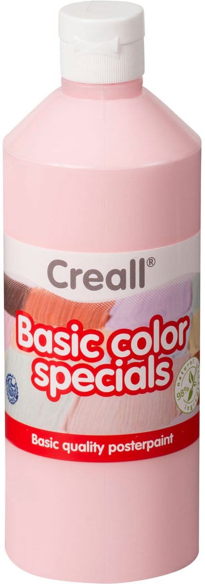 Creall Basis Gouache 500ml Pastelrood - UNI