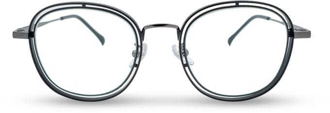 BL Double Round Black - Blauw licht bril - Blue light glasses - Computer bril