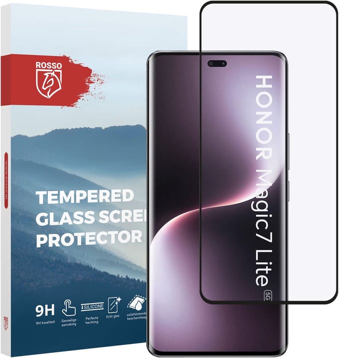 Rosso Screen Protector Geschikt voor Honor Magic 7 Lite | 9H Tempered Glass | Glasplaatje | Beschermlaag | Beschermglas | 9H Hardheid