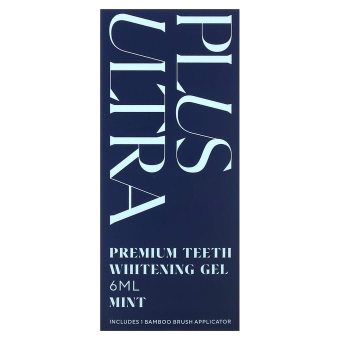 Plus Ultra, Premium Teeth Whitening Gel, Mint, 6ml white