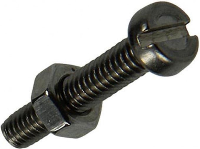 Metaal-schroef. M4 x 20mm. lang. Cilinderkop+moer. RVS-A2. 10 stuks bouten + moeren. Sam.