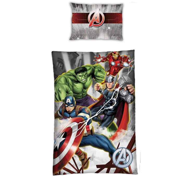 Marvel Avengers Dekbedovertrek Lightning - 140 x 200 cm - Polyester