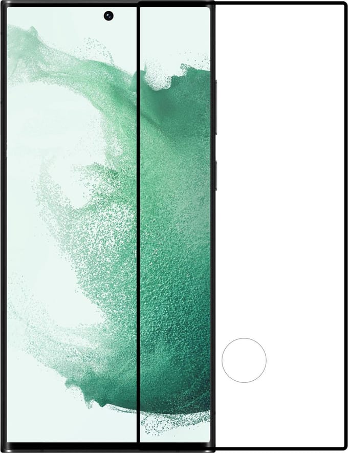 Screenprotector Geschikt voor Samsung Galaxy S22 Ultra - Full Cover - Beschermglas - Gehard Glas - Tempered Glass - Screen Protector