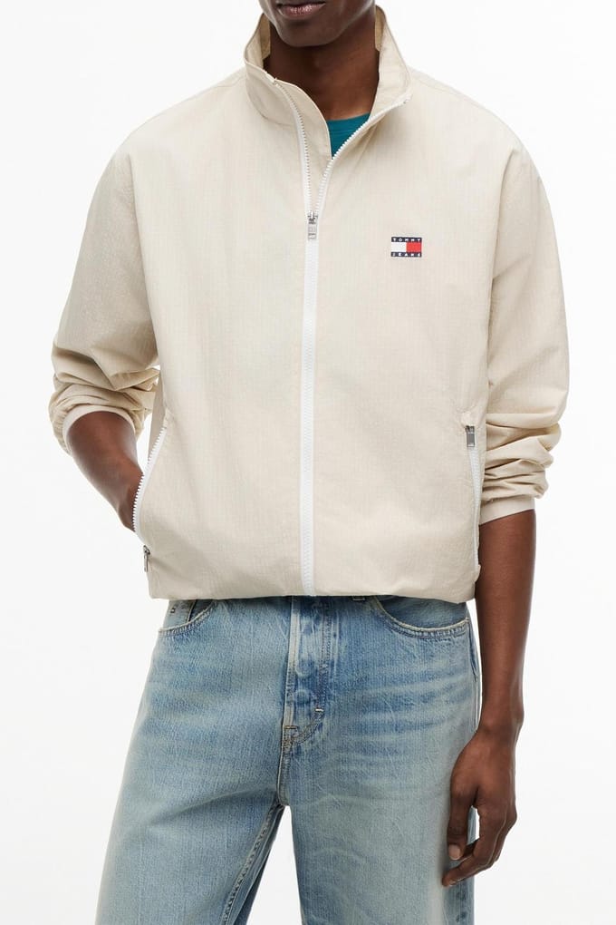 Tommy Hilfiger Ripstop Essential Classic Beige Größe: M | Leichte Jacken Outlet | Herren | Braun