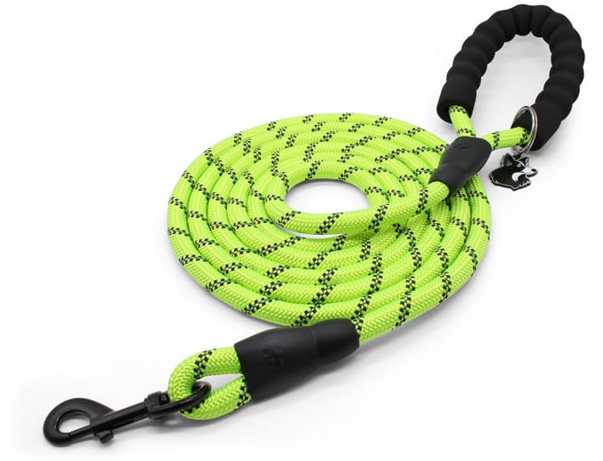 Dougi - Hondenriem 3 m - Reflecterend - Met Poepzak-Sleutelhanger & Gratis E-boek - Groen